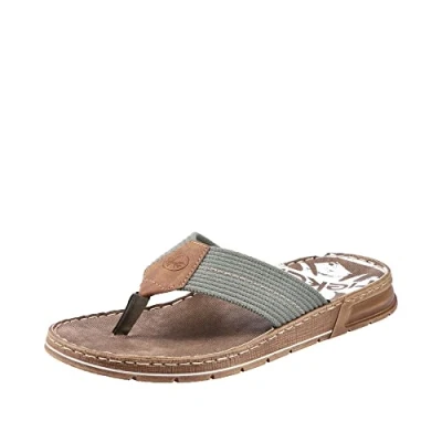 Abbildung von Rieker Zehentrenner Olive almond moor, Herren, Größe: 40, moor Schuhe