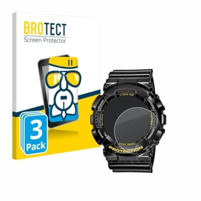 Abbildung von BROTECT Schutzglas für Casio G Shock GA 110GB 1A (3 Stück) Schutzfolie Panzer Folie Glas [Extrem Kratzfest 9H, Anti Fingerprint, Ultra Transparent]