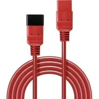 Abbildung von LINDY 30125 3m IEC Verlängerungskabel, rot 3 Meter