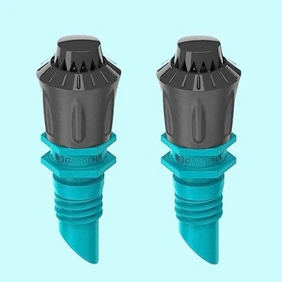 Abbildung von Bewässerung 2X Gardena Sprühdüse 360 Zubehör für das Micro Drip System 4,6 mm (3/16&quot;) Schlauch Adapter (2X 360)