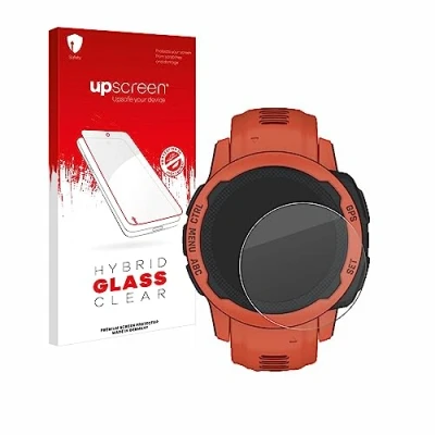 Abbildung von upscreen Schutzglas für Garmin Instinct 2S Schutzfolie, Glas Folie [Klar, 9H Panzerschutz, Anti Fingerprint]