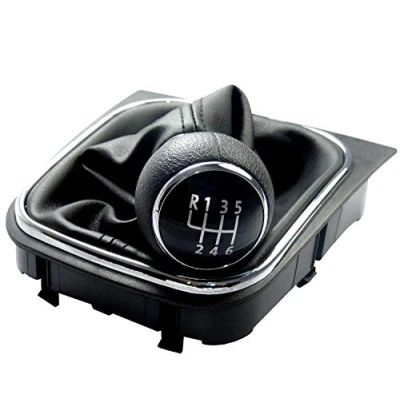 Abbildung von L &amp; P Car Design Schalthebel Schaltsack Schaltknauf Auto für VW EOS Jetta Golf 5 + 6 Scirocco (Set, 1 St., Rahmen), Plug&amp;Play Montage