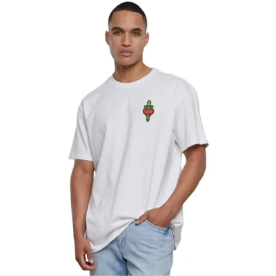 Abbildung von Upscale by Mister Tee Santa Monica Tshirt print, Herren, Größe: Large, Blancwhite