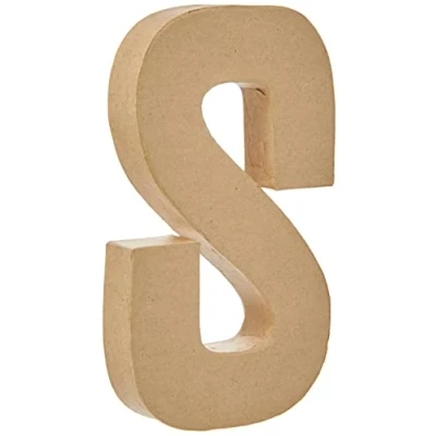 Abbildung von Buchstabe, groß, 20,5 cm, S, 1 Stck.