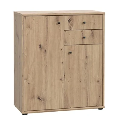 Abbildung von Kommode Artisan Eiche 74 cm 2 türig TEMPRA