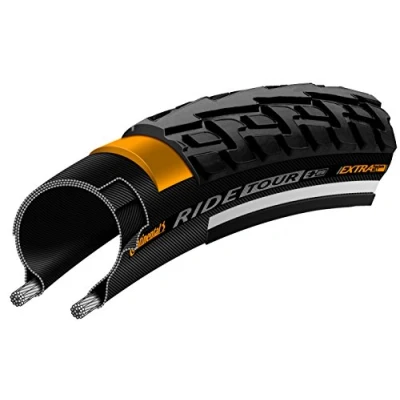 Abbildung von Reifen Continental Ride Tour 27 X 1¼&quot; / 32 630 Schwarz Mit Reflexion