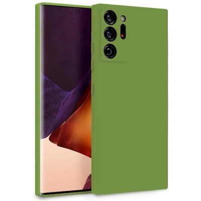 Abbildung von MyGadget Hülle für Samsung Galaxy Note 20 Ultra Zweilagige Handyhülle mit Kameraschutz Cover Innenfutter &amp; Silikon außen Grün