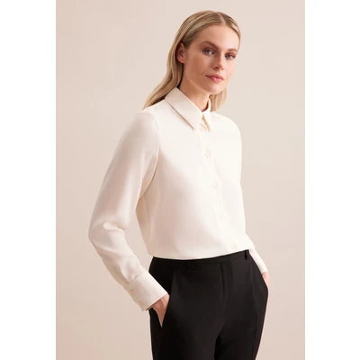 Abbildung von seidensticker Hemdbluse &quot;Schwarze Rose&quot;, Langarm Kragen Uni