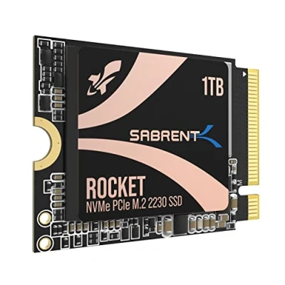 Abbildung von Sabrent 2230 M.2 NVMe Gen 4 1TB, Interne SSD 4750 MB/s Lesen, PCIe 4.0 X4, Internes Solid State Drive, kompatibel mit Steam Deck, Surface pro, PCs, NUCs und Laptops [SB 2130 1TB]