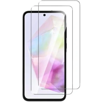 Abbildung von [2 Stück] Schutzglas kompatibel mit Samsung Galaxy A35 Panzerfolie Schutzfolie Verbundglas Displayglas Echt Hart Tempered Glass 9H Härte Glas