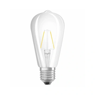 Abbildung von OSRAM Filament LED Lampe mit E27 Sockel, Edison Form, Warmweiss (2700K), 2,50 W, Ersatz für 25 W Glühbirne, Retrofit CLASSIC ST
