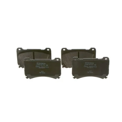 Abbildung von BOSCH 0 986 494 781 Bremsbelagsatz Low Metallic mit akustischer Verschleißwarnung Anti Quietsch Blech SUBARU: WRX Limousine