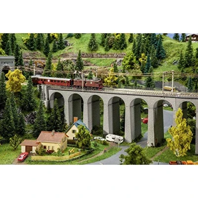 Abbildung von Faller Modelleisenbahn Brücke N 2gleisiges Viadukt