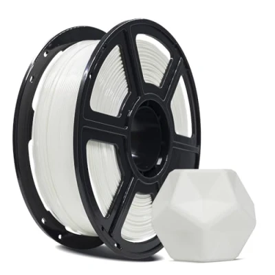 Abbildung von FLASHFORGE 3D Drucker Filament, PLA PRO Filament 1,75 mm, 1 kg Spule, Maßgenauigkeit +/ 0,02 mm für FDM Drucker, bessere Zähigkeit und kein Verknoten (Weiß)