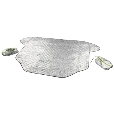 Abbildung von WALSER Premium Auto Frontscheiben Abdeckung mit Seitenspiegelschutz L Frontscheibenabdeckung Winter Frostschutz Frontscheibe Scheibenabdeckung Autoabdeckung 157x126 cm