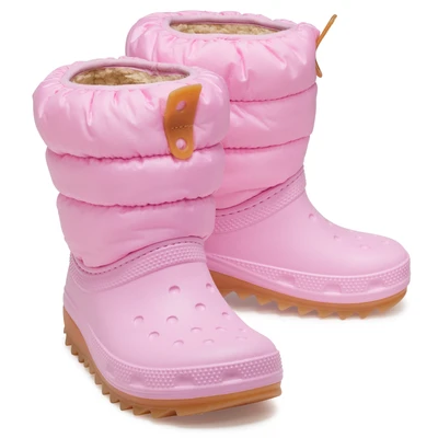 Abbildung von Crocs Winterboots &quot;CLASSIC NEO PUFF BOOT K&quot;, Snowboots, Winterstiefel zum Schlupfen