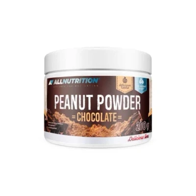 Abbildung von ALLNUTRITION Peanut Powder Erdnussbutter ohne Zucker Vegane Butter mit 50% Protein Kalorienarme Lebensmittel Erdnüsse Ungesalzen Palmöl Keto Süßigkeiten 200g Chocolate