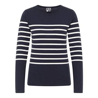 Abbildung von elmwood Damen Strickpullover 39526282 EL01, Marine WOLLWEISS, M/L