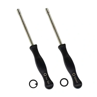 Abbildung von AISEN 2 Stück Vergaser Schraubendreher Kit (Spline + Pac Man) passend für Husqvarna 125 135 136 137 141 142 235 235e 236 236e 240 240e 435 435e 440e McCulloch Partner Poulan Motorsägen