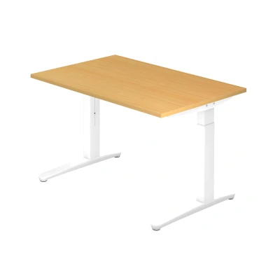 Abbildung von Hammerbacher Schreibtisch XB12 Buche/Weiß