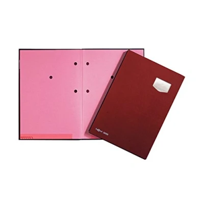 Abbildung von PAGNA Organisationsmappe Unterschriftenmappe de Luxe DIN A4 Kunststoff rot rosa 10 Fächer