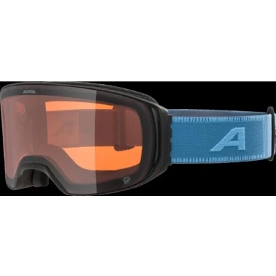 Abbildung von ALPINA ARRIS Q Verspiegelte, Kontrastverstärkende &amp; Polarisierte OTG Skibrille Mit 100% UV Schutz Für Erwachsene, black smoke blue matt, One Size