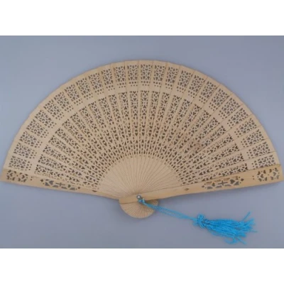 Abbildung von Yoaxia Sandelholzfächer 18 cm Handfächer Sandalwood Fan Fächer Sandelholz/naturfarben