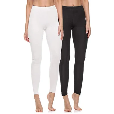 Abbildung von Merry Style Leggings Damen Hosen aus Baumwolle MS10 198 (2 tlg) elastischer Bund, eng