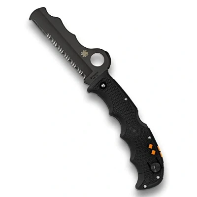 Abbildung von Spyderco Assist C79PSBBK Leichtes Messer mit 9,4 cm langer VG 10 Stahlklinge und schwarzem, leichtem FRN Griff CombinationEdge