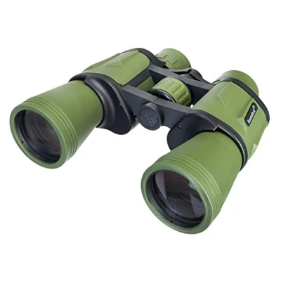 Abbildung von Levenhuk Travel 10x50 Zuverlässiges 10x Feldfernglas für Camping, Jagd und Wildtierbeobachtung, Farbe Grün