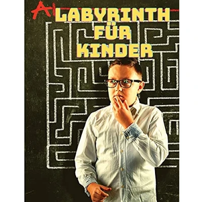Abbildung von Labyrinth für Kinder: Lustige Labyrinthe Kinder 4 8, 8 12 Jahre alt, Rätsel Buch