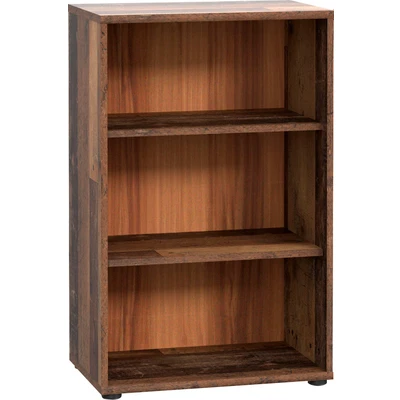 Abbildung von FORTE TEMPRA 2 Regal mit Einlegeböden, Holzwerkstoff, Old Wood Vintage Dekor, (B x H T) 54 85,5 34,8 cm