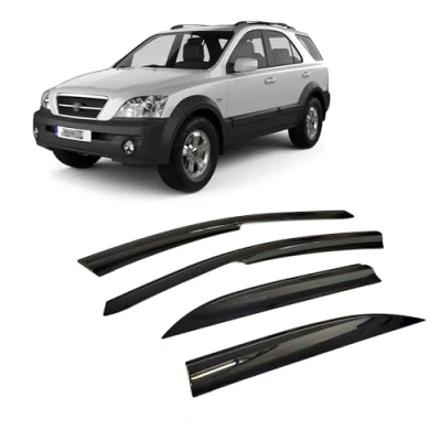 Abbildung von Rumplex Windabweiser Luftabweiser Regenabweiser Seitenfensterabweiser Kompatibel mit Kia Sorento 2002 2010 Autofenster Regenschutz Anklebbare Deflektoren 4 Stück