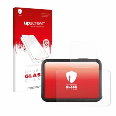 Abbildung von upscreen Schutzglas für GoPro Hero 12 Black Schutzfolie, Glas Folie [Klar, 9H Panzerschutz, Anti Fingerprint]