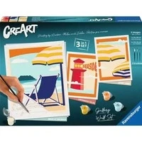 Abbildung von CreArt Gallery Wall Set At the Beach, Malen