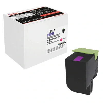 Abbildung von edding Toner EDD 6042 magenta kompatibel zu LEXMARK 80C2SM0