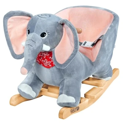 Abbildung von Deuba Schaukeltier Elefant, Schaukelelefant Wippe Kinder Baby Spielzeug Elefant