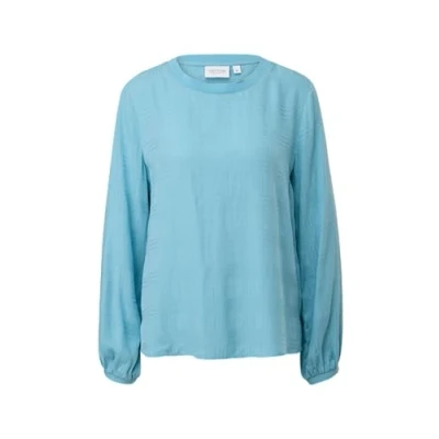 Abbildung von comma casual identity CRÊPE Bluse, Damen, Größe: 40, Hellblau