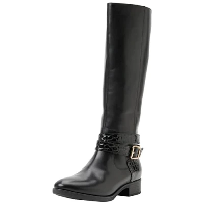 Abbildung von Geox D Felicity Knee High Boot, Black, 38 EU