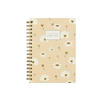Abbildung von UO Notizbuch A5, immer mehr, Hardcover, 200 Seiten, liniert, Spiralbindung (15 x 22 cm)