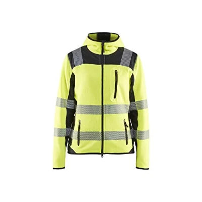 Abbildung von Blaklader 496721203399M Damen Strickjacke, High Vis Gelb/Schwarz, Größe M