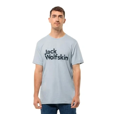 Abbildung von Jack Wolfskin Brand Sport Tshirt, Herren, Größe: Large, Soft blue