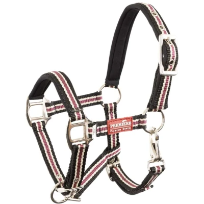 Abbildung von Premiere Fohlenhalter Vivid Neopren Schwarz/Beige/Rot