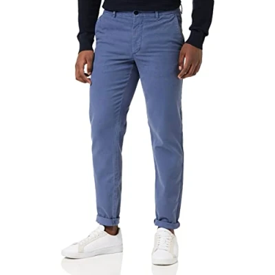 Abbildung von Tommy Hilfiger Herren Hose Chelsea Chino Honeycomb Chino, Blau (Faded Indigo), 32W / 32L