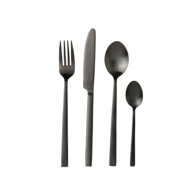Abbildung von Bitz Besteckset 16tlg. black satin finish