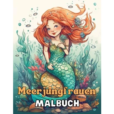 Abbildung von Meerjungfrauen Malbuch: Kreative Unterwasserabenteuer für kleine Künstler: Tauche ein in eine Welt voller Farben und Fantasie
