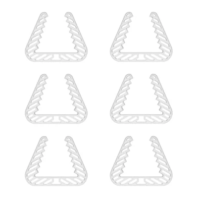 Abbildung von homeXpert Fensterklammer 6er Set Transparent Fensterstopper, Klemmschutz, Fensteraufhalter, Fensterkeil gegen zufallende Fenster und Türen Fensteroffenhalter zum Lüften, zuverlässig sicher