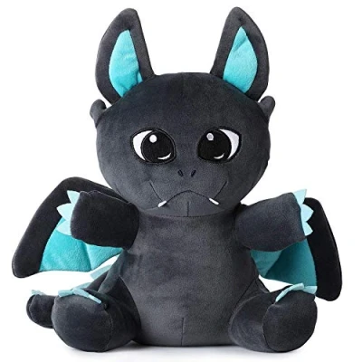 Abbildung von Corimori Kuscheltier Süße Plüschtiere circa 30cm Einhorn Teddy &amp; mehr (Packung), Stofftier, Kinder Baby Jungen Mädchen, 30cm, Schwarz