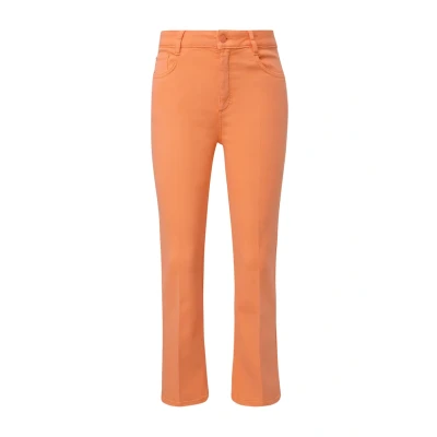 Abbildung von comma casual identity Twill Flared Jeans, Damen, Größe: 36x34, Orange