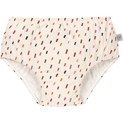 Abbildung von LÄSSIG Baby Kinder Schwimmwindel Windelbadehose/Swim Diaper girls Strokes, offwhite/multicolor, 12 Monate, Größe: 74/80